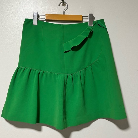 Sandra Angelozzi Women’s Green Ruffle Detail Wrap Skirt Size 38 - Picture 1 of 9
